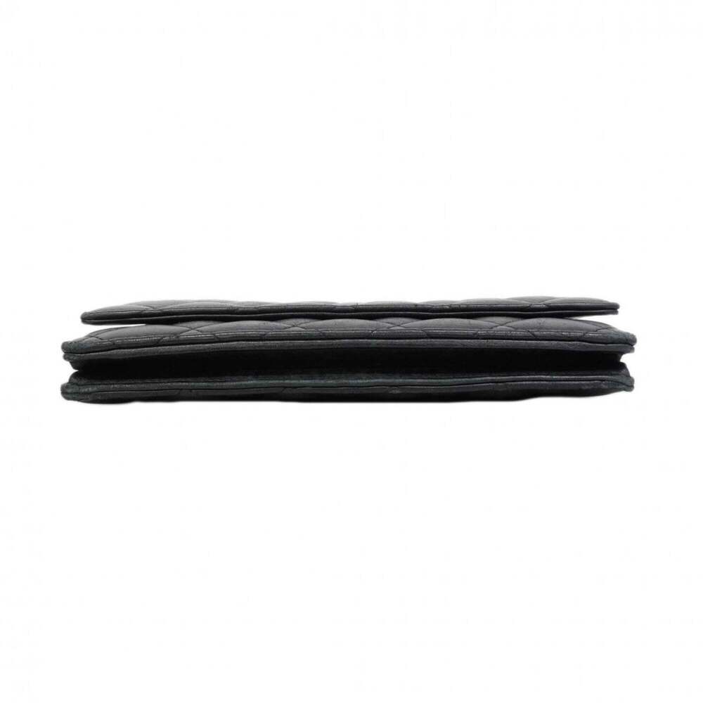CHANEL Authentic Black Lambskin Leather Wallet - Picture 3 of 13